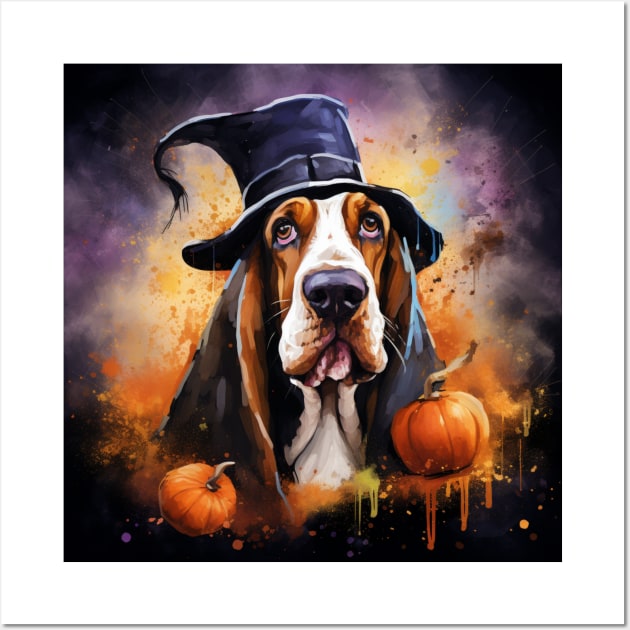 Halloween Basset hound Wall Art by NatashaCuteShop